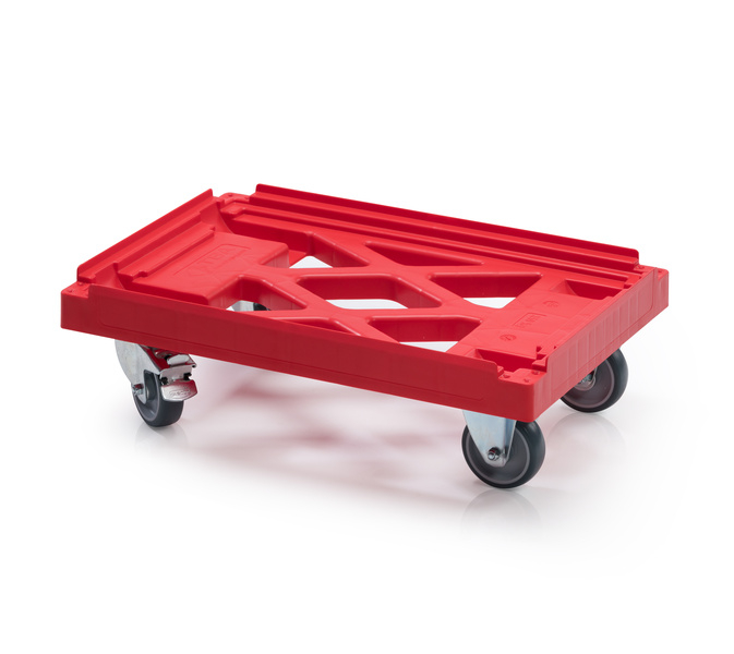 Transportroller HL 2 lenkbare + 2 feste Rollen mit Bremse