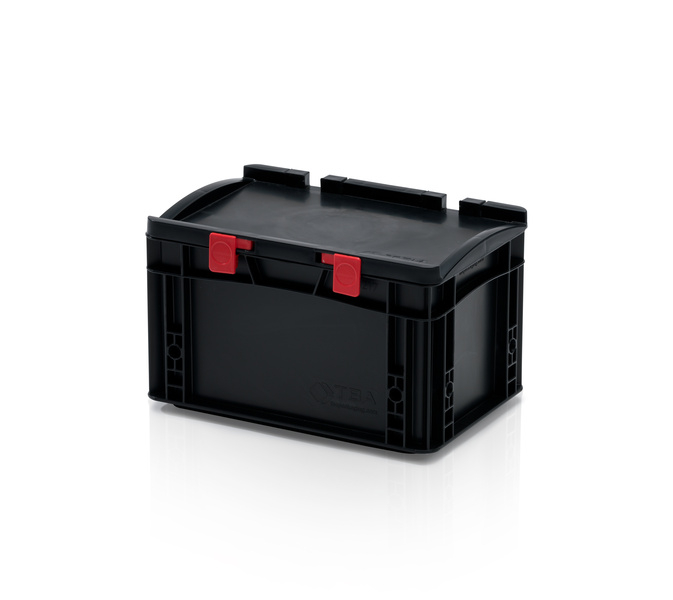 ESD-Eurobehälter mit Deckel 30x20x18,5
