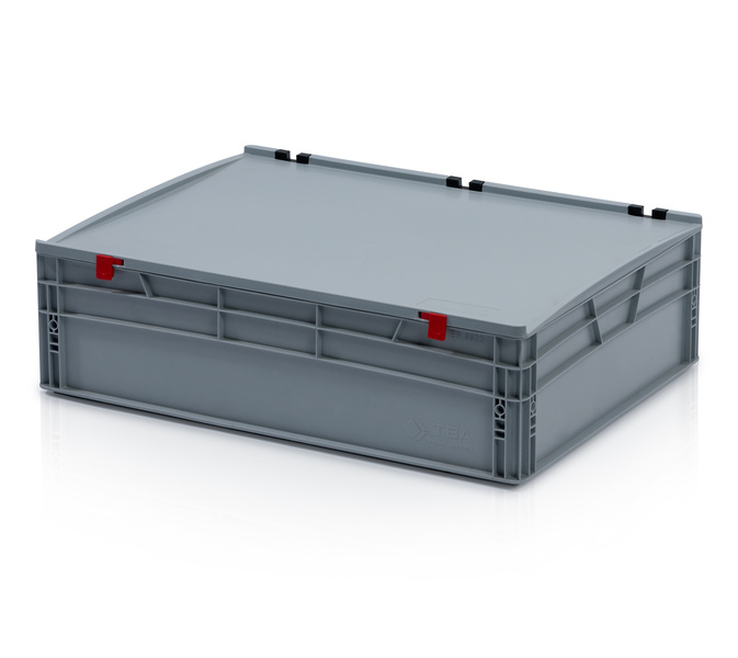 Eurobehälter mit Deckel 80x60x23,5 geschlossener Griff