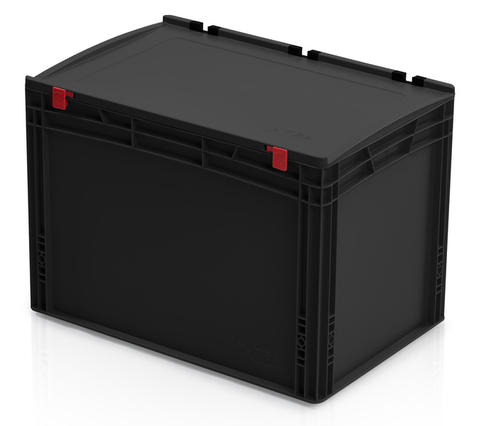 ESD-Eurobehälter mit Deckel 60x40x43,5