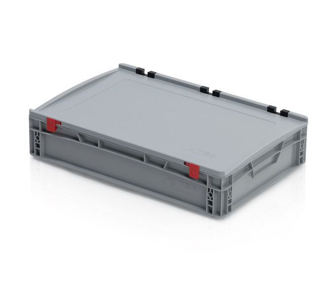 Eurobehälter mit Deckel 60x40x13,5 geschlossener Griff