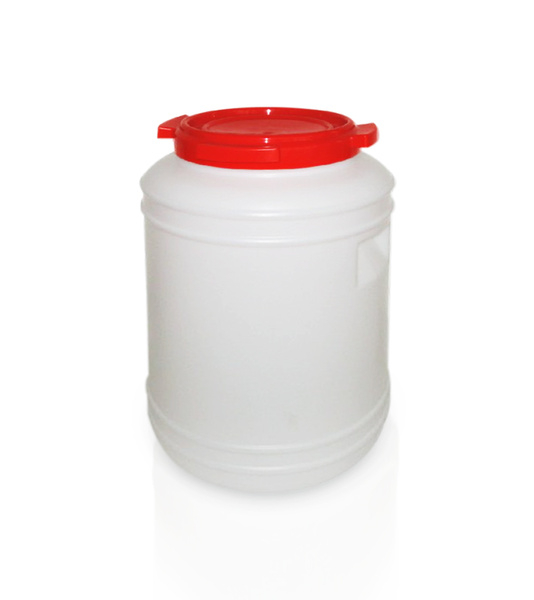 Schraubfass 50 l mit rotem Verschluss