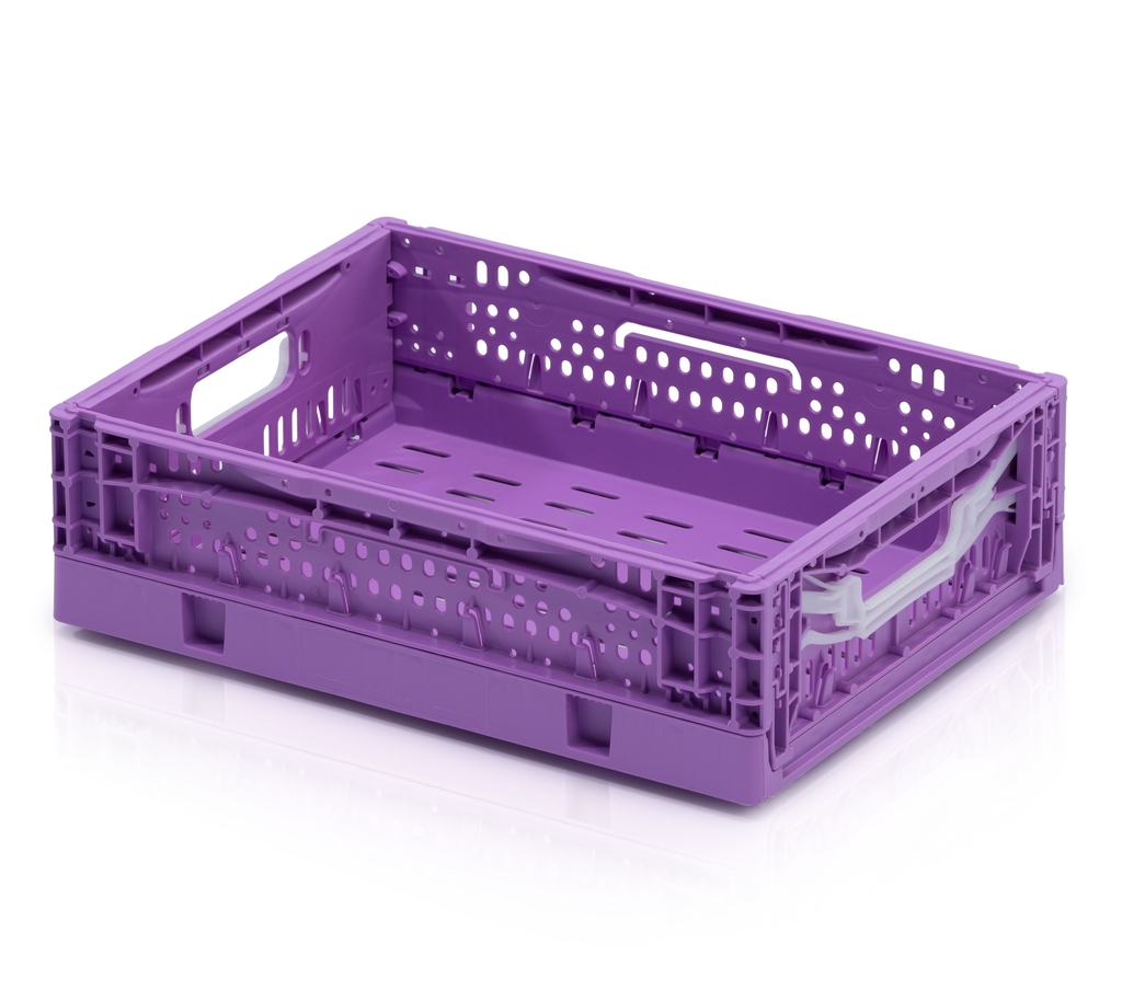 Faltbarer Behälter 40x30x12 lila