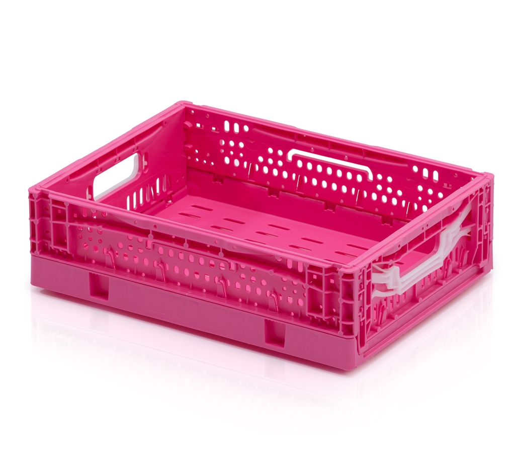 Faltbarer Behälter 40x30x12 rosa