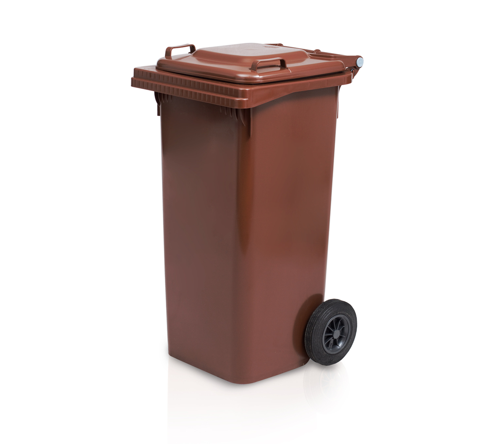 Mülltonne 120 l braun