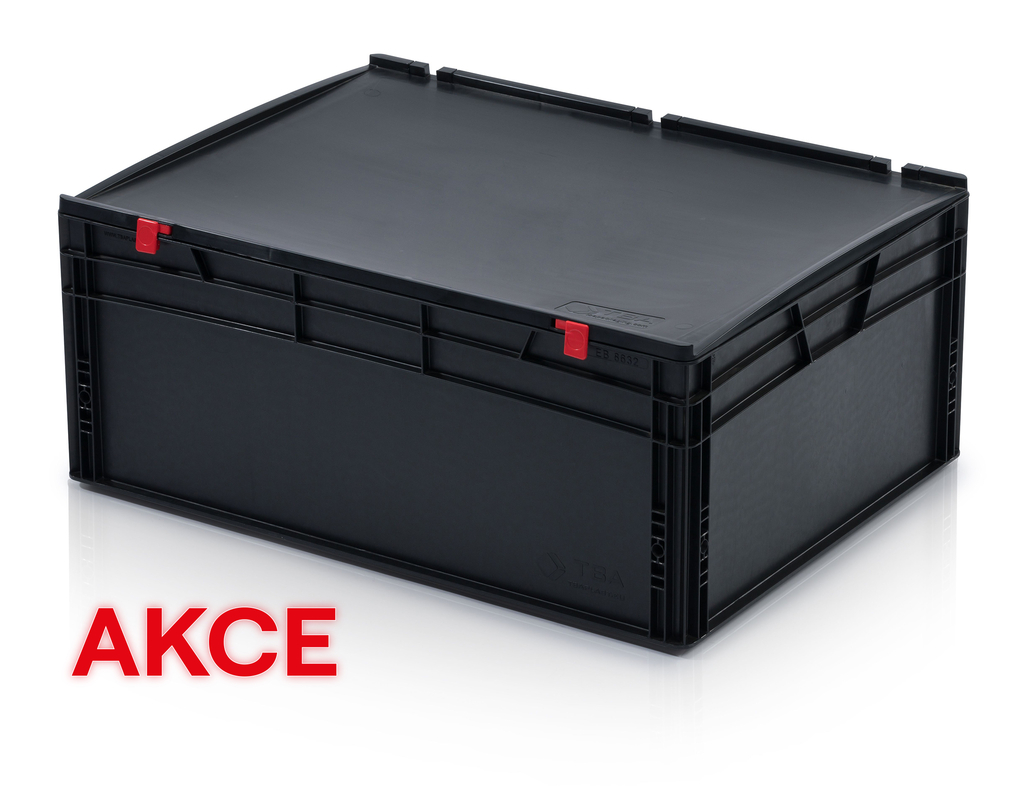 ESD-Eurobehälter mit Deckel 60x40x33,5