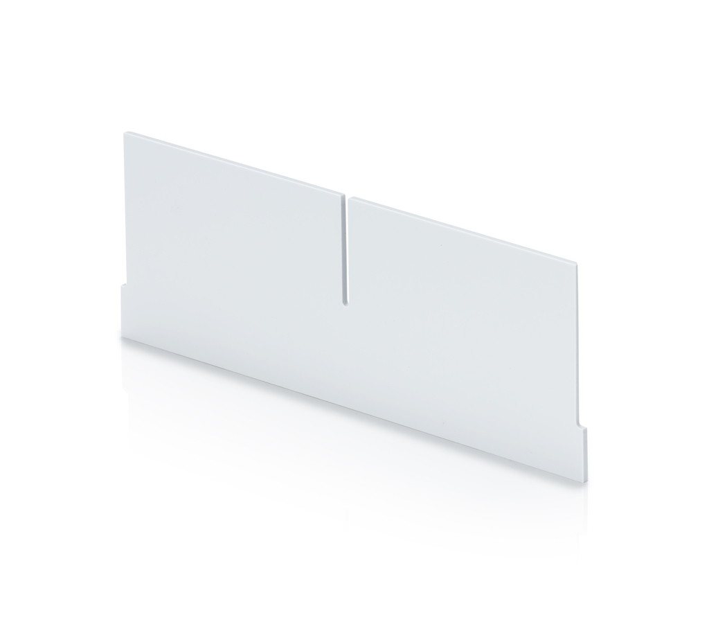 Querunterteiler mit Ausschnitt für Regalkästen – 23,4 x 9 cm