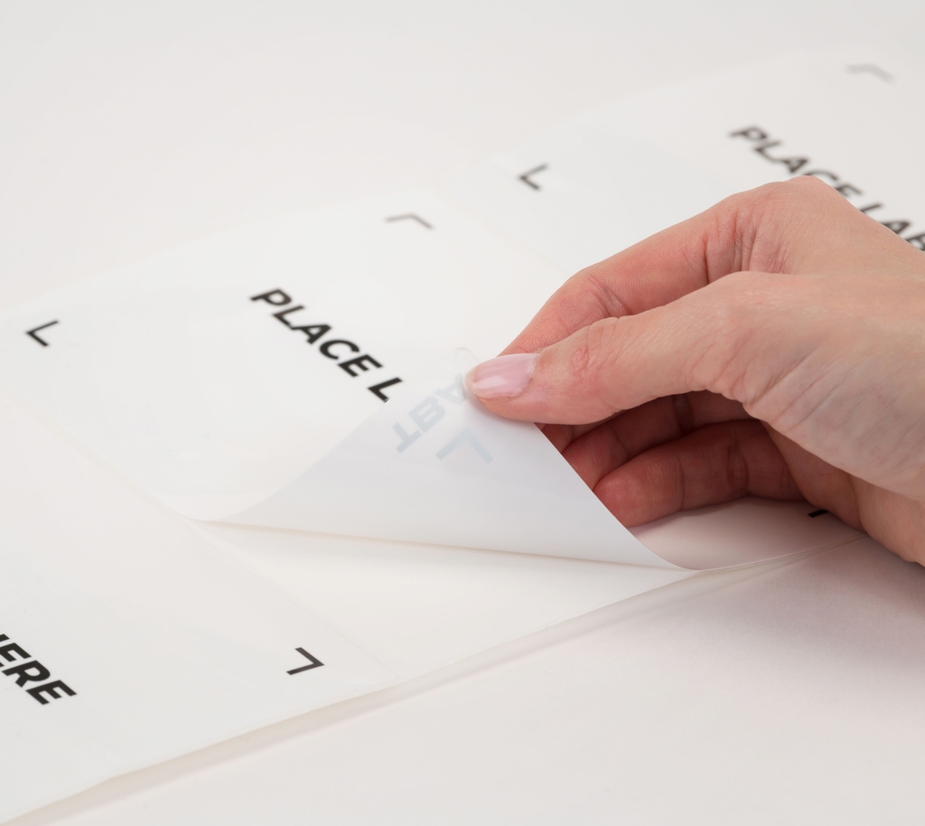 Selbstklebendes Etikett 159 x 115 mm mit Beschichtung zum einfachen Entfernen der Etiketten