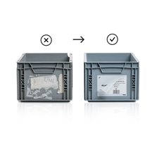 Selbstklebendes Etikett 159 x 115 mm mit Beschichtung zum einfachen Entfernen der Etiketten